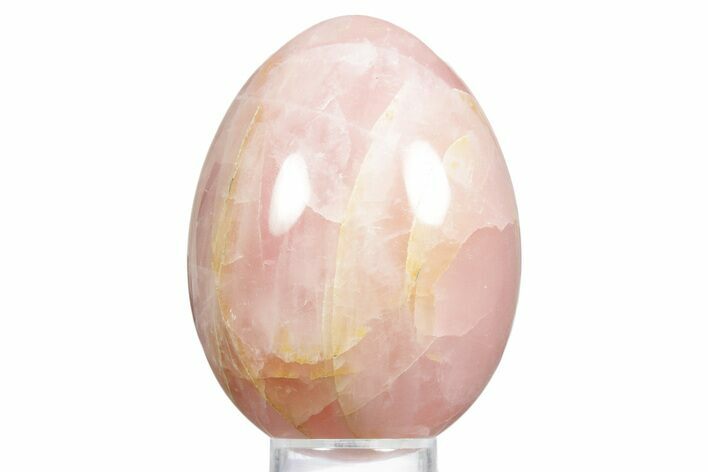 Polished Rose Quartz Egg - South Dakota #356264